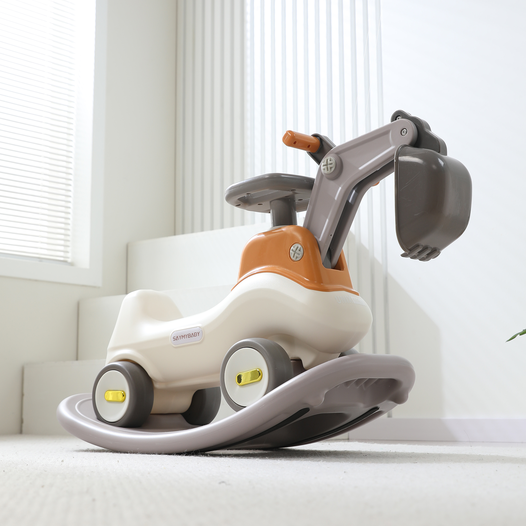 Экскаватор-качалка-беговел