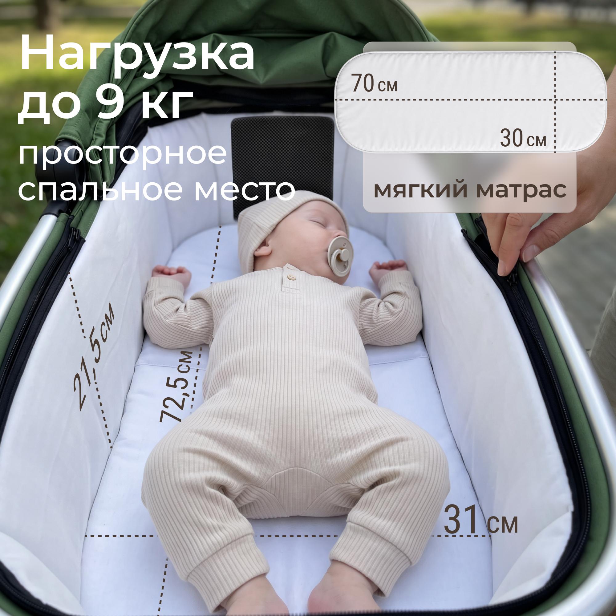 Коляска 2 в 1 UNIX Kids Verona / Верона зеленый
